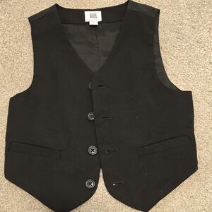 Janie and Jack Black Special Occasion Vest